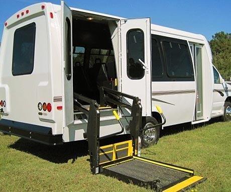 Bus with wheelchair access in the Three Rivers Area in Georgia